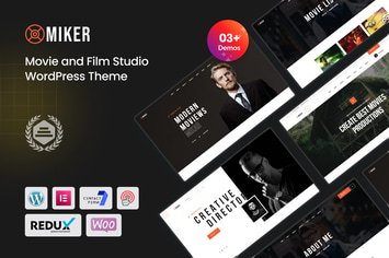 Miker - Movie and Film Studio WordPress Theme