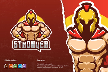 The Gladiator Mascot Logo Template