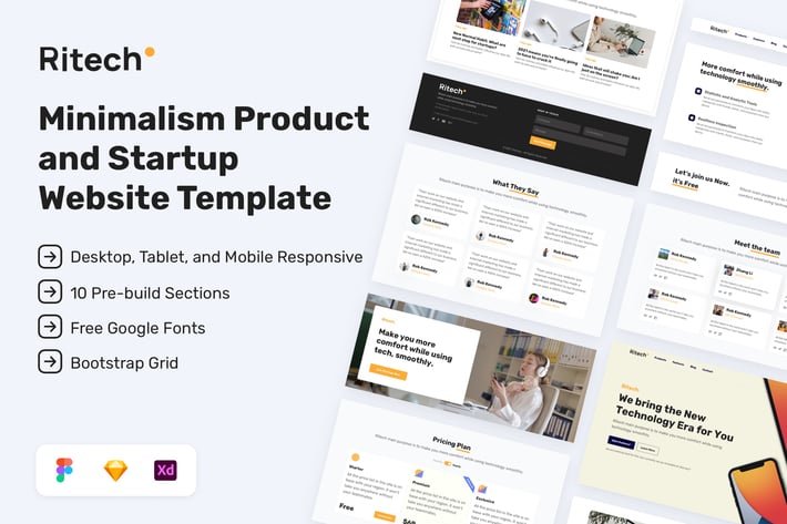 Ritech - Product Website Template