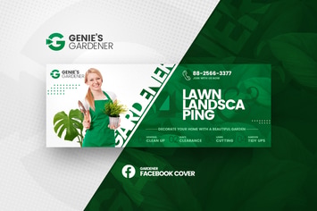 Genie's Gardener Facebook Cover Template