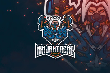 Ninja Extreme Esport Logo Template