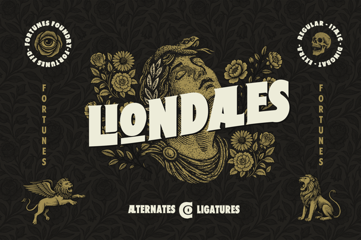 LIONDALES – Colossal Retro Serif Typeface