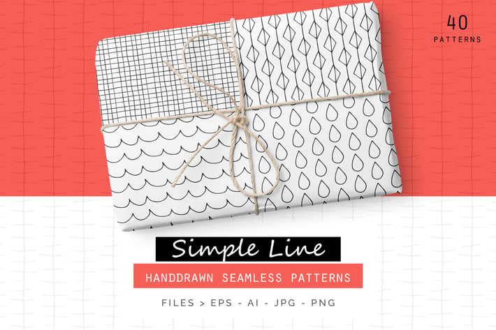 Simple Line Handdrawn Patterns