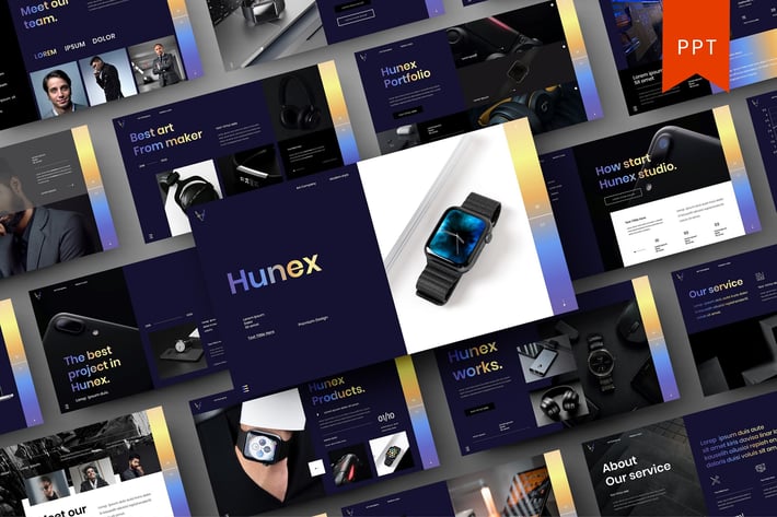 Hunex – Business PowerPoint Template