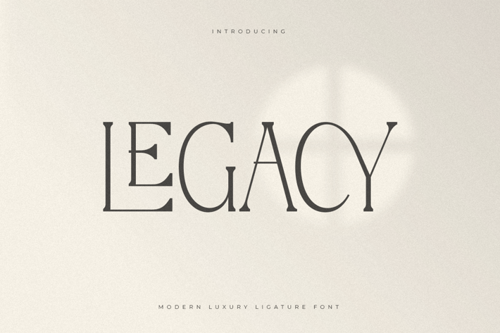 Legacy - Modern Luxury Ligature Font