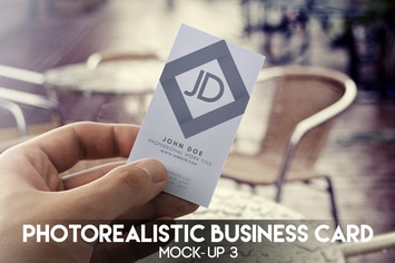 Photorealistic Business Card Mock-Up 3