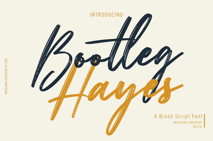 Bootleg Hayes Brush Script Font