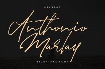 Anthonio Marlay | Signature Font