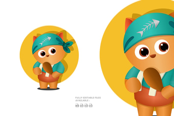 Cat Cartoon Illustration