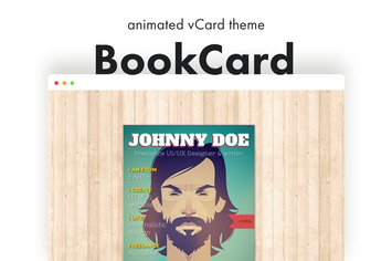 BookCard - 3D Folded vCard WordPress Theme