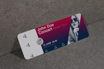 Ticket Music Mockup