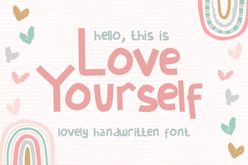 Love Yourself - Cute Handwritten Font