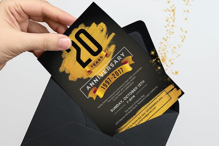 Gold Anniversary Invitation