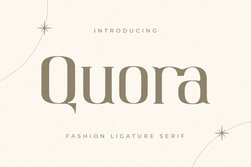 Quora - Fashion Ligature Serif