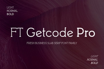 FT Getcode Pro Business Font Family
