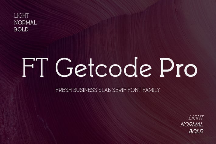 FT Getcode Pro Business Font Family