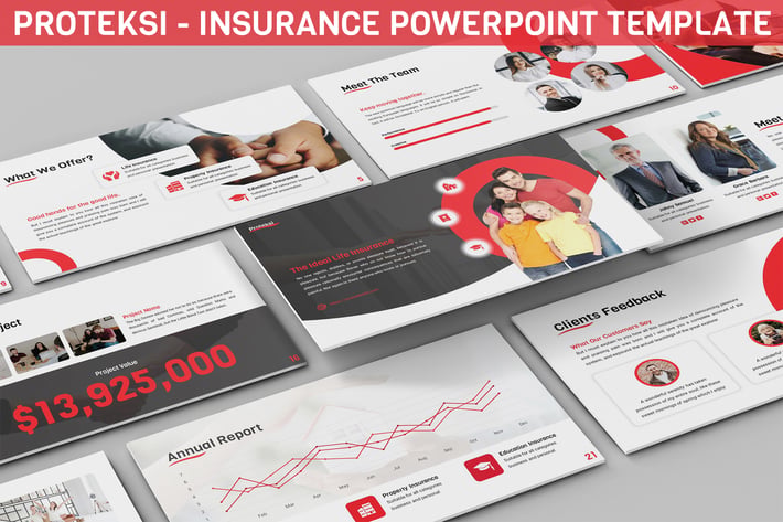 Proteksi - Insurance Powerpoint Template