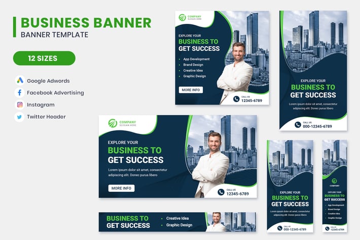 Business Google Adwords Banner Template