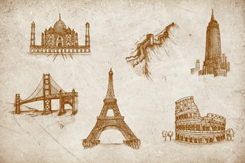 Vintage Illustration - Landmark V.1