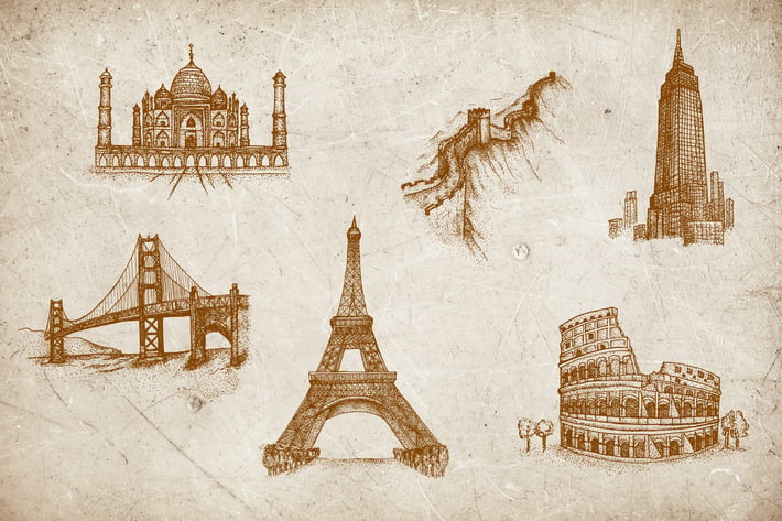 Vintage Illustration - Landmark V.1