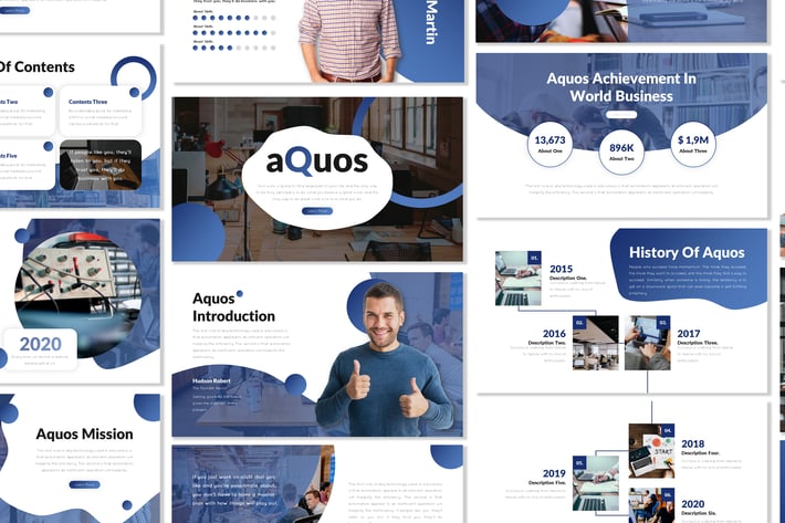Aquos - Business Template Prensentation