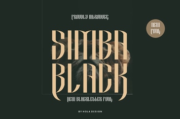 Simba Black - Serif & Medeval Font