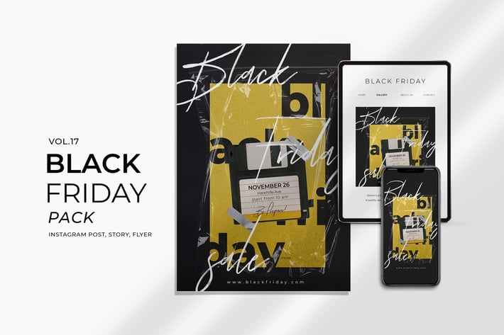 Black Friday Plastic Flyer and Instagram Vol. 17