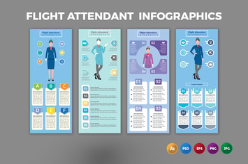Flight Attendant – Infographics Design