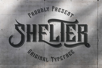 Shelter Vintage Label Font