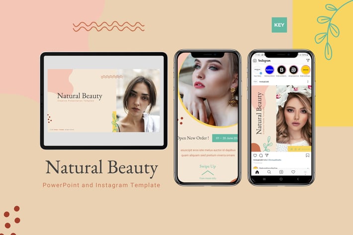 Natural Beauty - Keynote & instagram Template