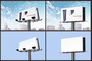 Street Billboard Mockup