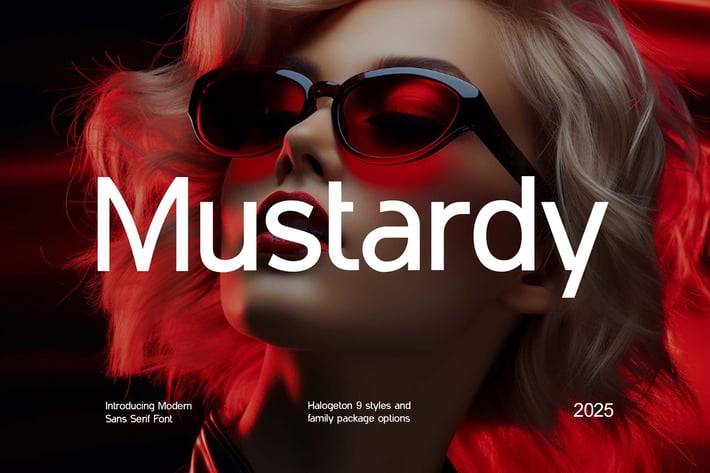 Mustardy Modern Sans Serif Font