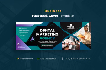Business r28  Facebook Cover Template