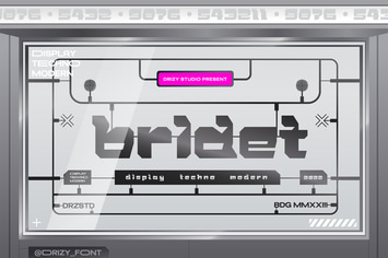 Bridet - Modern Techno Font