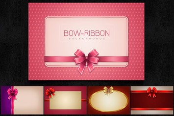 Bow Ribbon Backgrounds Col1