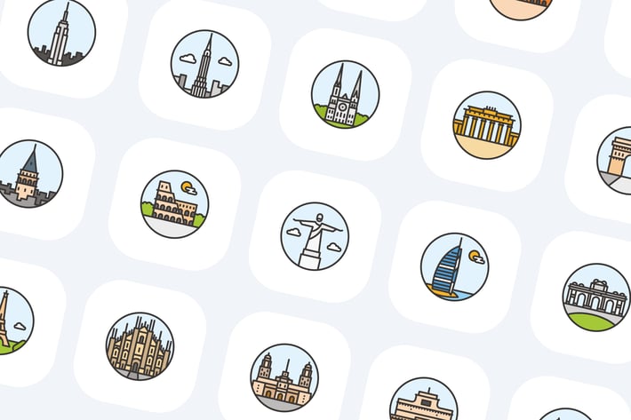 Monuments Icons