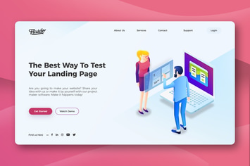 Corporate Start-up Hero Header Tempalte