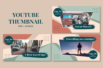 Travel – Youtube Thumbnail Template Pack