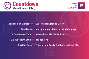 Countdown for Elementor WordPress Plugin