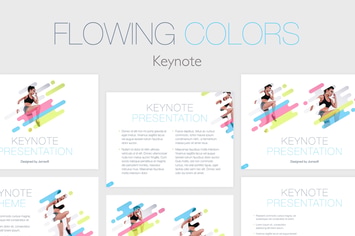 Flowing Colors Keynote Template