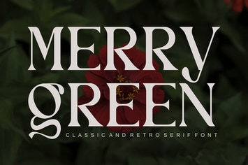 Merry Green - Classic And Retro Serif Font