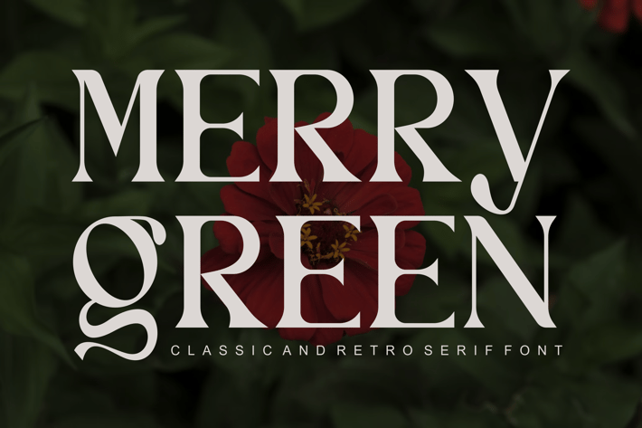 Merry Green - Classic And Retro Serif Font