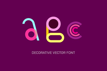Decorative Vector Font Design