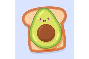 Kawaii Avocado Toast