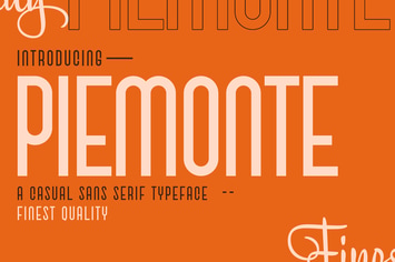 Piemonte - Casual Sans Serif Font