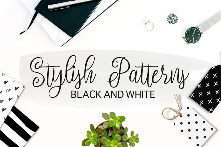 Black and White Stylish Patterns