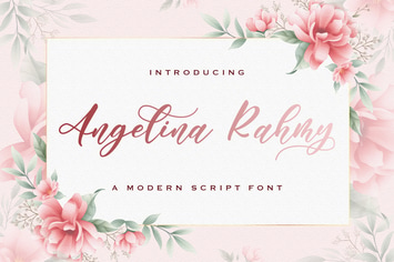 Angelina Rahmy - Modern Script Font