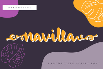 Navilla | Handwritten Script Font