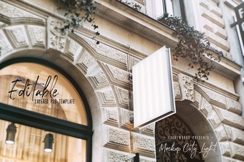 City Light Board Poster Mockup 22