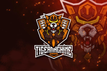 Tiger Machine Esport Logo Template